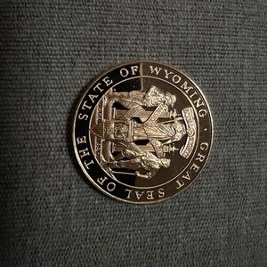 Wyoming State Seal Coin